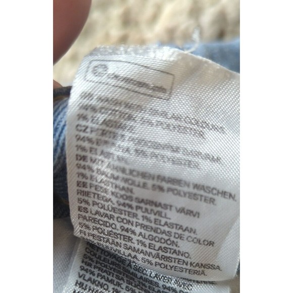 H&M Divided Women's 4 High waisted "Mom" Jeans Tapered Straight Leg Light Wash - Picture 4 of 8